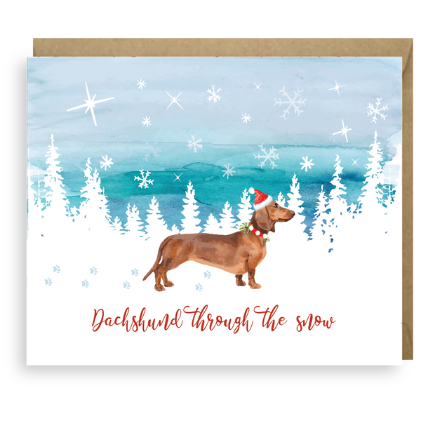 Dachshund through the snow hat deals