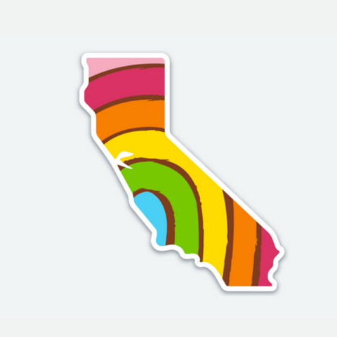 PRIDE STATE STICKER - CALIFORNIA