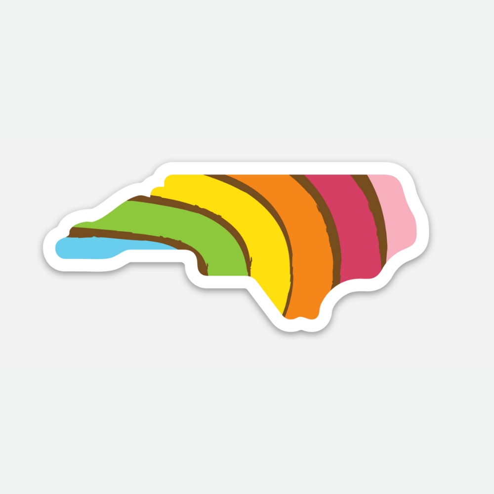 PRIDE STATE STICKER - NORTH CAROLINA
