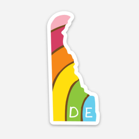 PRIDE STATE STICKER - DELAWARE
