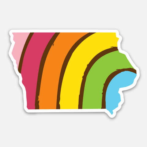 PRIDE STATE STICKER - IOWA