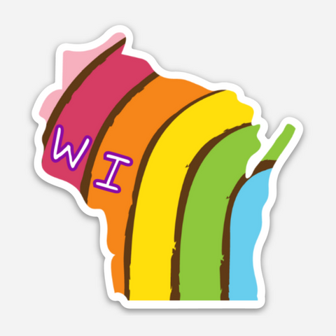 PRIDE STATE STICKER - WISCONSIN