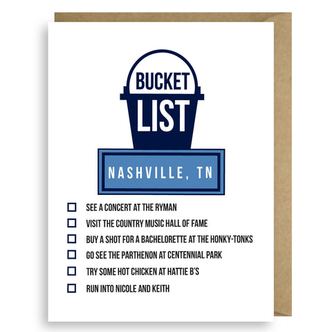 BUCKET LIST NASHVILLE