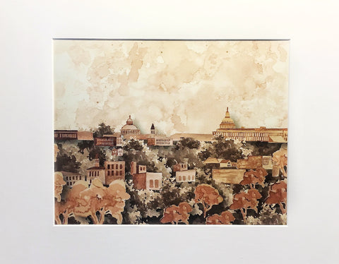 DC SKYLINE COFFEECOLOR PRINT