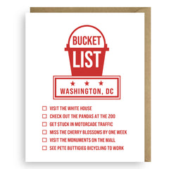 BUCKET LIST DC