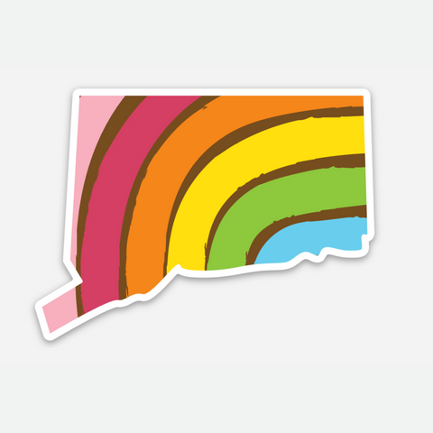 PRIDE STATE STICKER - CONNECTICUT