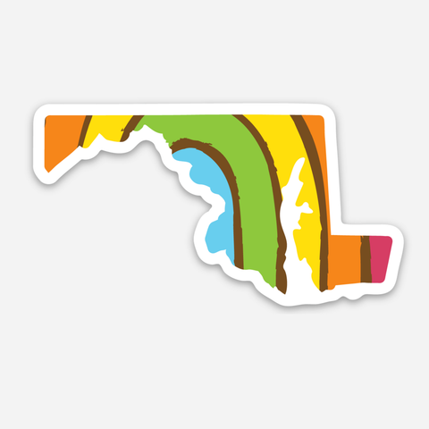 PRIDE STATE STICKER - MARYLAND