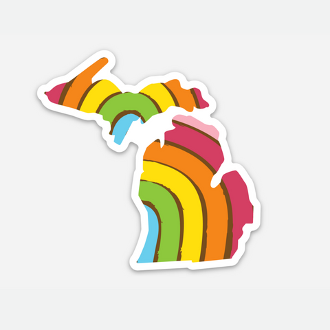 PRIDE STATE STICKER - MICHIGAN