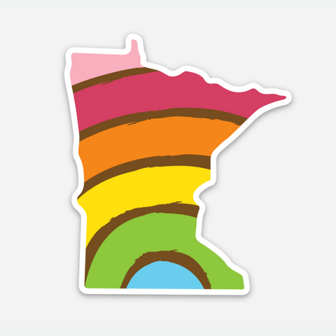 PRIDE STATE STICKER - MINNESOTA