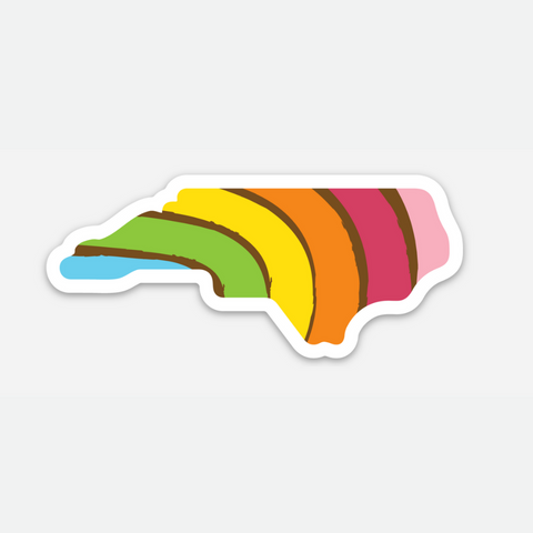 PRIDE STATE STICKER - NORTH CAROLINA