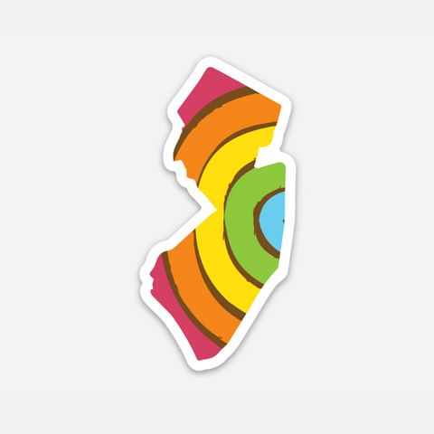 PRIDE STATE STICKER - NEW JERSEY