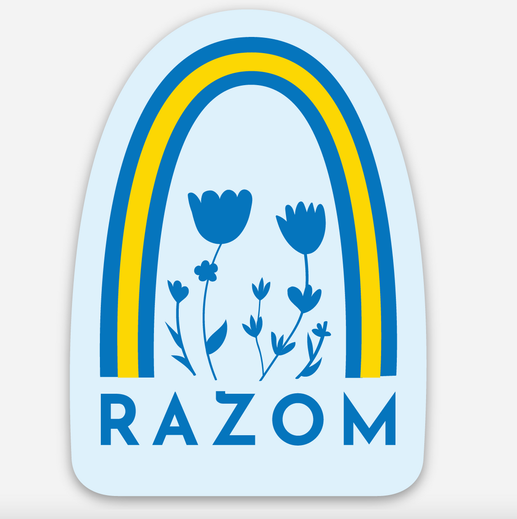 RAZOM UKRAINE STICKER