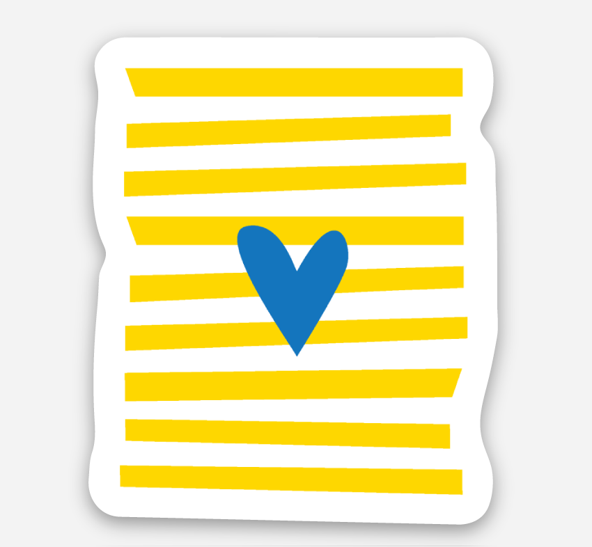 UKRAINE LOVE STICKER